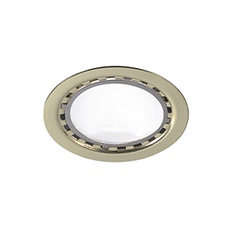 Downlight incasso LED 3W 3000K CRI85 finitura oro lucido per interni IP20