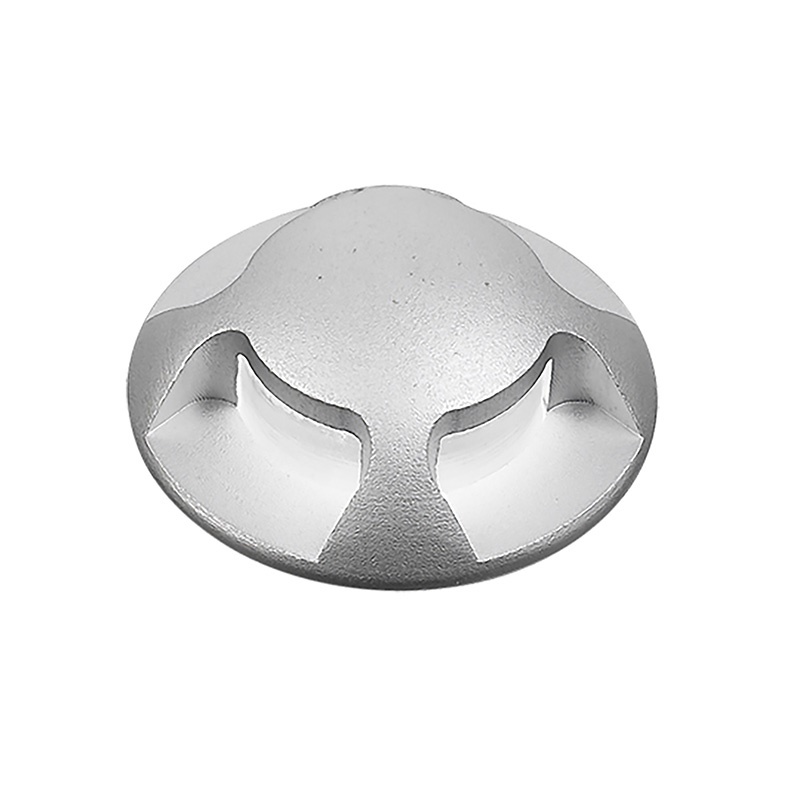 Uplight LED 2W alluminio satinato IP67 calpestabile esterno 3000K CRI80
