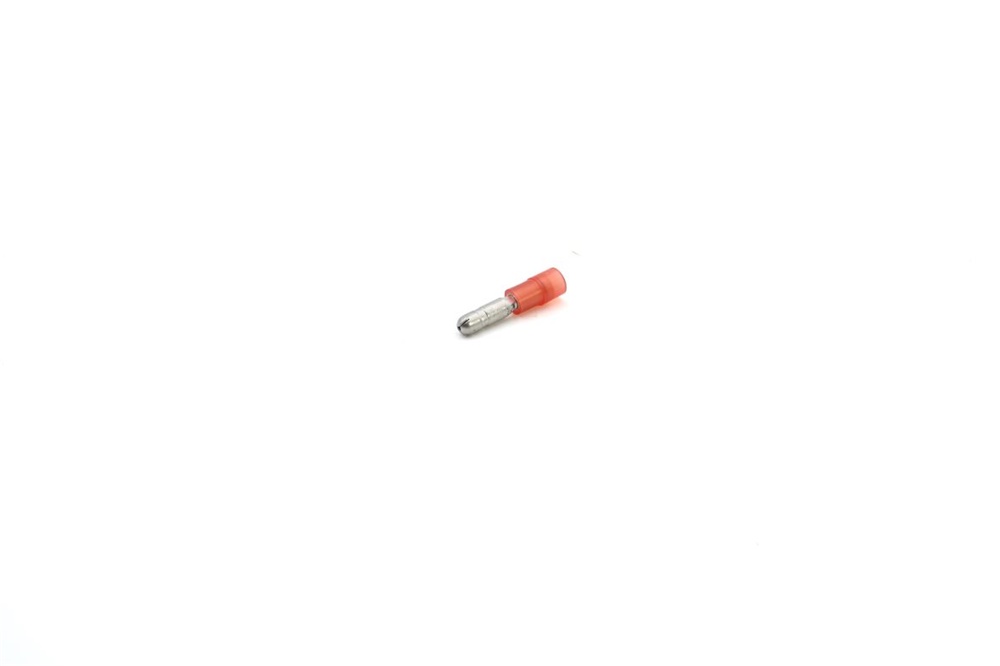 Innesto cilindrico maschio rinforzato rosso 4mm per applicazioni elettriche isolamento PA alta resistenza