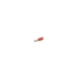 Capocorda rinforzato rosso occhielletto vite 0,25-1,5mmq per conduttori rame, antivibrante, halogen free, installazione elettrica sicura