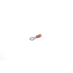 Capocorda rinforzato occhio vite 6 mm rosso per conduttori rame 0,25-1,5 mmq applicazioni elettriche
