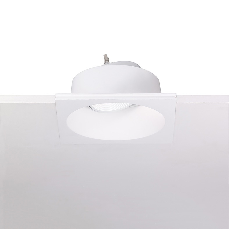 Faretto incasso gesso rasato orientabile LED montaggio a scomparsa ambienti moderni