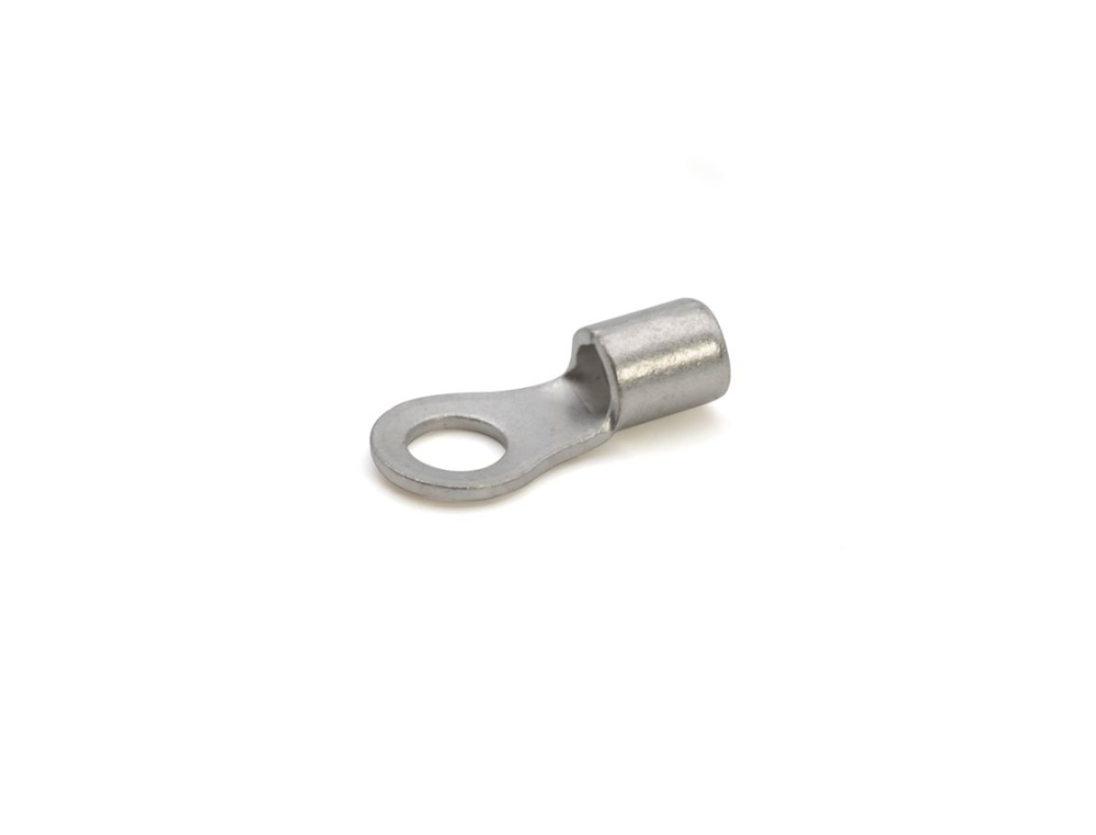 Capocorda brasato occhiello non isolato 6 mmq vite 5mm per conduttori rame