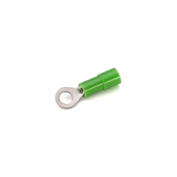 Capocorda ad occhiello halogen free verde per conduttori rame 0,2-0,5 mmq vite 3mm uso elettrico