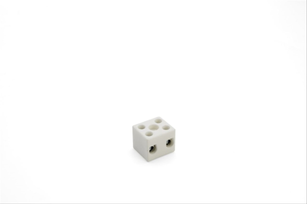 Morsettiera steatite 2 poli 4-16 mm² serraggio diretto impianti civili industriali 450V