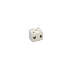 Morsettiera steatite 2 poli 4-16 mm² connessioni rapide impianti elettrici civili industriali 450 V