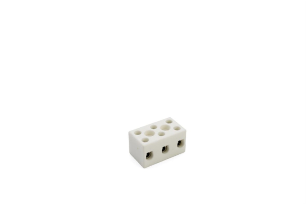Morsettiera steatite 3 poli 4-16 mm² connessioni rapide impianti civili industriali 450V