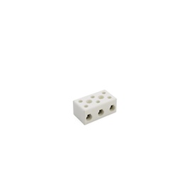 Morsettiera steatite 3 poli 4-16 mm² connessioni rapide impianti elettrici civili industriali 450V
