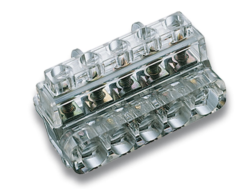 MORSETTIERA UNIPOLARE A 5 VIE SEZ.1