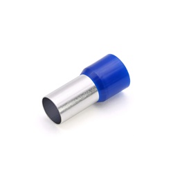 Tubetto terminale preisolato PA6 blu 120mmq per conduttori flessibili rame cablaggio elettrico