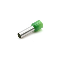 Tubetto terminale preisolato PA6 verde 16mmq per conduttori flessibili rame cablaggio elettrico
