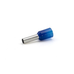 Tubetto terminale preisolato PA6 blu 2,5mmq per conduttori flessibili in rame, connessioni elettriche sicure e rapide