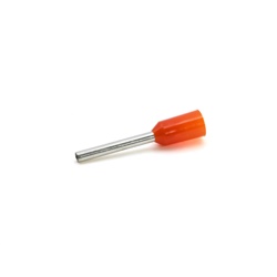 Tubetto terminale preisolato PA6 arancio per conduttori flessibili rame 0,3-0,5mmq uso elettrico