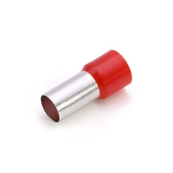 Tubetto terminale preisolato PA6 rosso 95mmq per conduttori flessibili rame