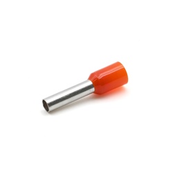 Tubetto terminale preisolato PA6 arancio 4mmq per cavi flessibili rame uso elettrico