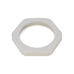 Controdado poliammide PA6.6 filettatura M40x1,5 colore grigio per settore elettrico