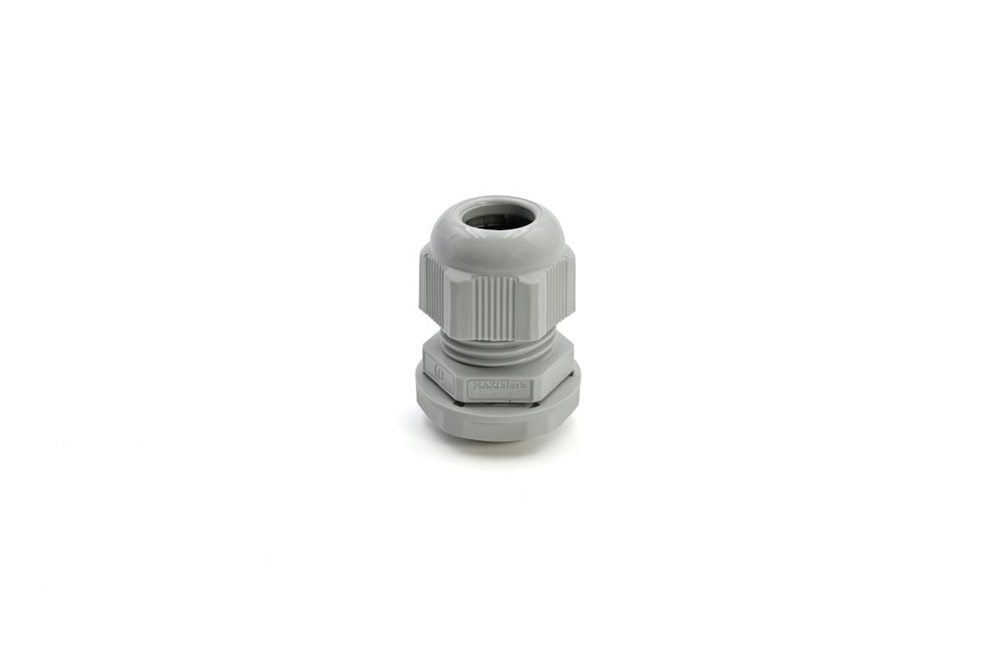 Pressacavo Maxiblock PA6.6 IP68 M16x1,5 con dado e collare grigio RAL 7035 per installazioni elettriche