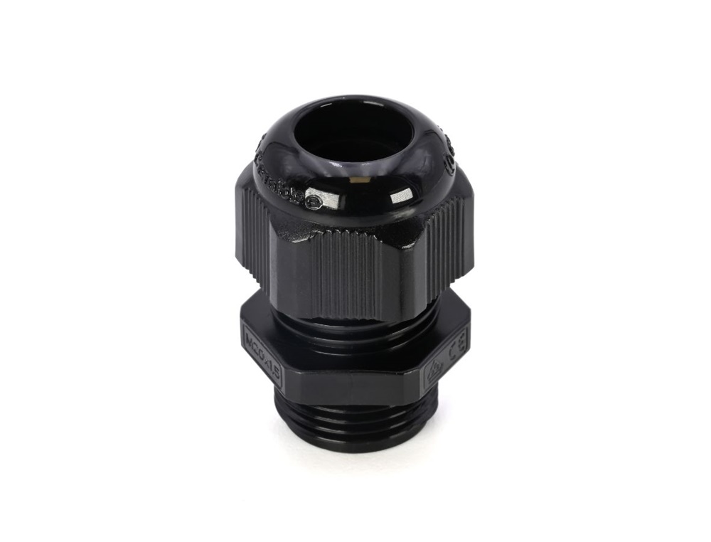 Pressacavo nylon PA6.6 IP68 M20 per installazioni elettriche nero