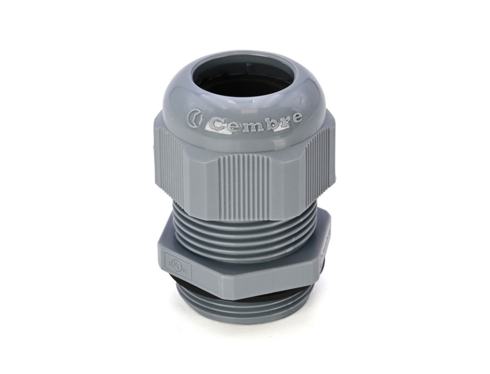 Pressacavo Maxiblock PA6.6 IP68 filettatura M32x1,5 per installazioni elettriche grigio RAL 7001