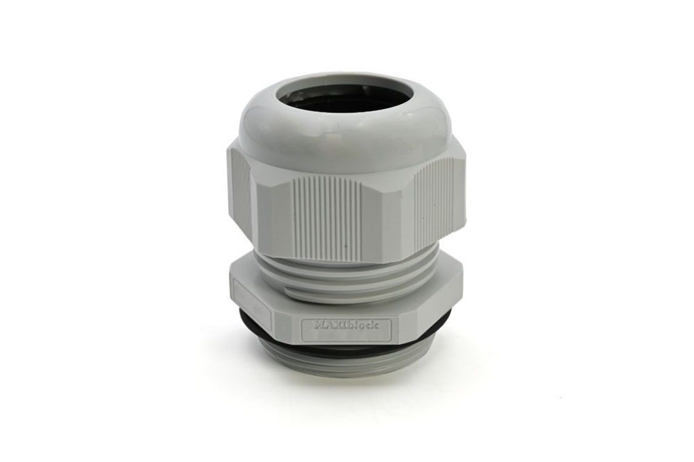 Pressacavo Maxiblock in poliamide PA6.6 IP68 filettatura M50x1,5 per installazioni elettriche grigio RAL 7035