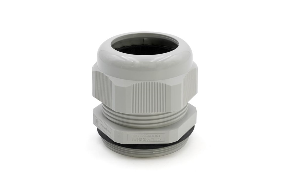 Pressacavo Maxiblock PA6.6 IP68 M63x1,5 per installazioni elettriche grigio RAL 7035