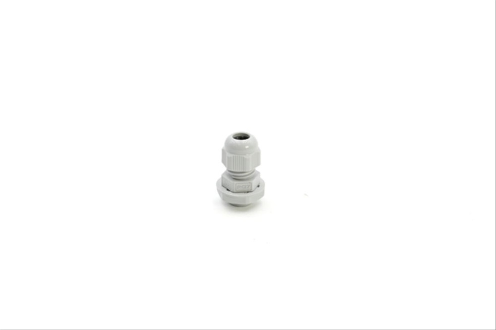 Pressacavo Maxiblock PA6.6 IP68 Pg7 con dado e collare montato per installazioni elettriche grigio RAL 7035