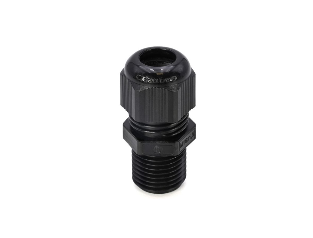 Pressacavo Maxiblock PA6.6 filettatura lunga M16x1,5 IP68 nero per installazioni elettriche