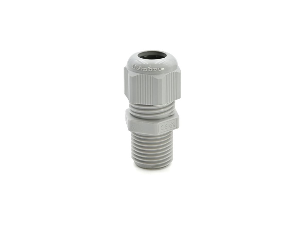 Pressacavo Maxiblock PA6.6 filettatura lunga M20x1,5 IP68 grigio per installazioni elettriche
