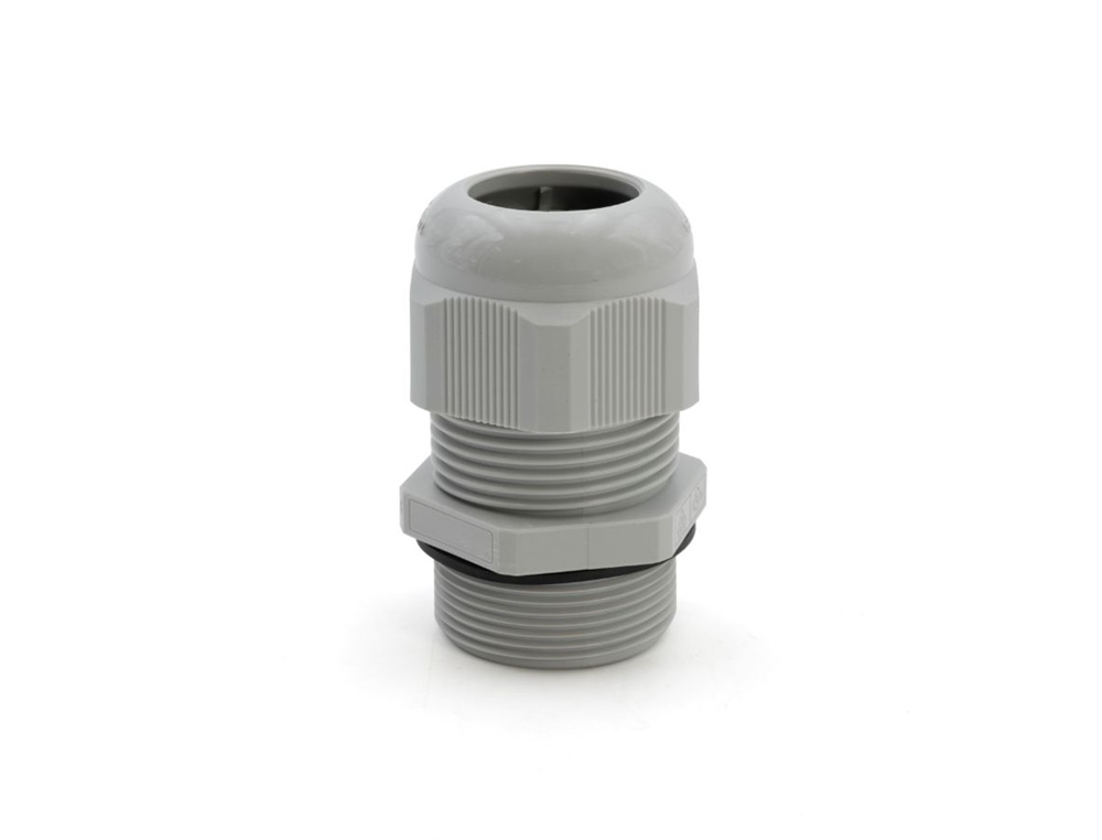 Pressacavo Maxiblock M32x1,5 in poliammide PA6.6 grigio RAL 7035 IP68 per installazioni elettriche