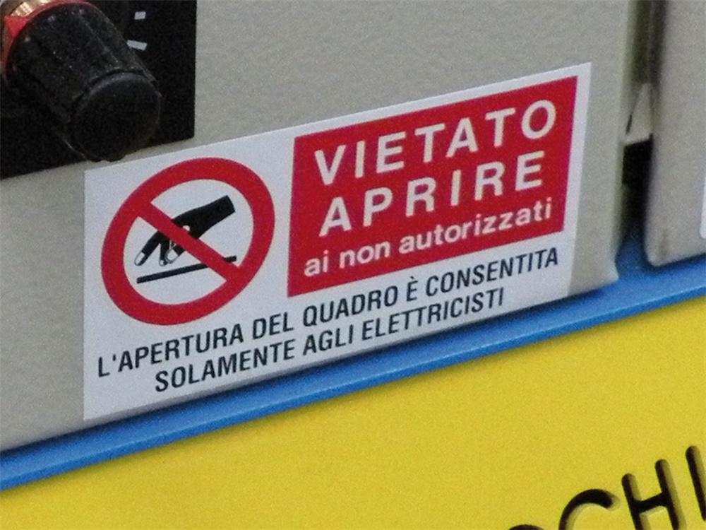 ETICH.VS-I83 PER IMP.ELETTR.40X80