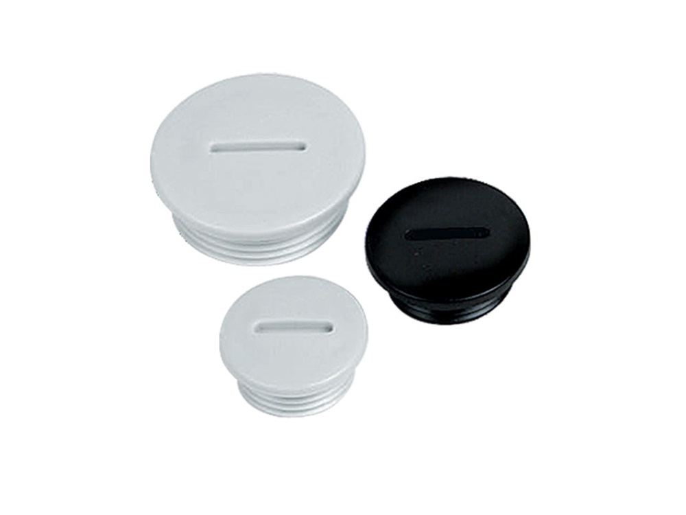 Tappo in poliamide PA6 IP54 PG21 nero per protezione elettrica ambienti industriali