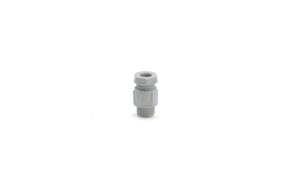 Pressacavo PA6 IP54 filettatura GAS G1/4 grigio RAL 7035 per installazioni elettriche