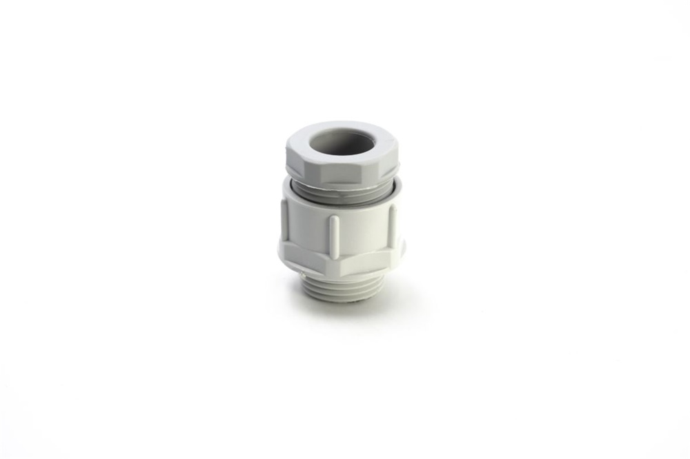 Pressacavo in poliamide PA6 IP54 passo GAS G3/8 grigio RAL 7035 per installazioni elettriche