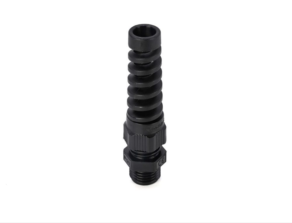 Pressacavo Spiralblock PA6.6 IP68 nero Pg7 per installazioni elettriche con curve e angoli variabili