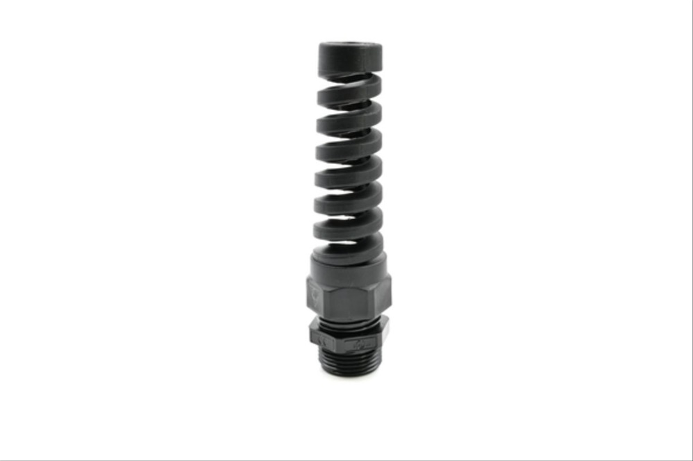 Pressacavo Spiralblock PA6.6 IP68 Pg13,5 nero per installazioni elettriche con curve e angoli variabili