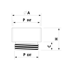 AMPLIATORE OTTONE DA PG9 A PG13,5