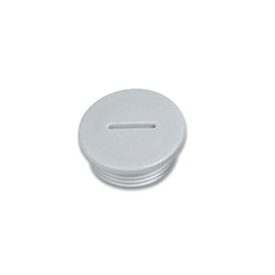 Tappo polistirolo PS passo PG42 grigio RAL 7035 protezione IP54 per sistemi elettrici industriali e commerciali