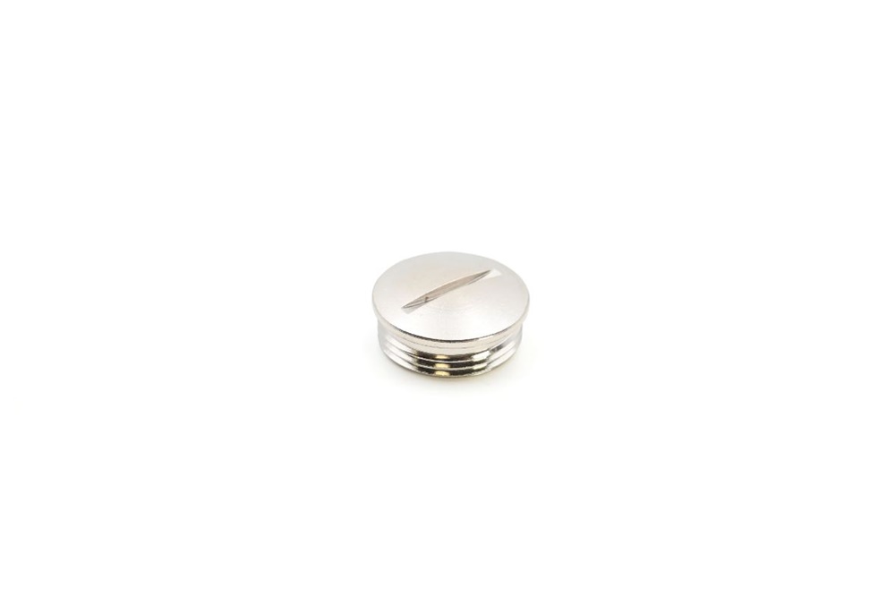 Tappo ottone nichelato IP54 PG16 per applicazioni elettriche