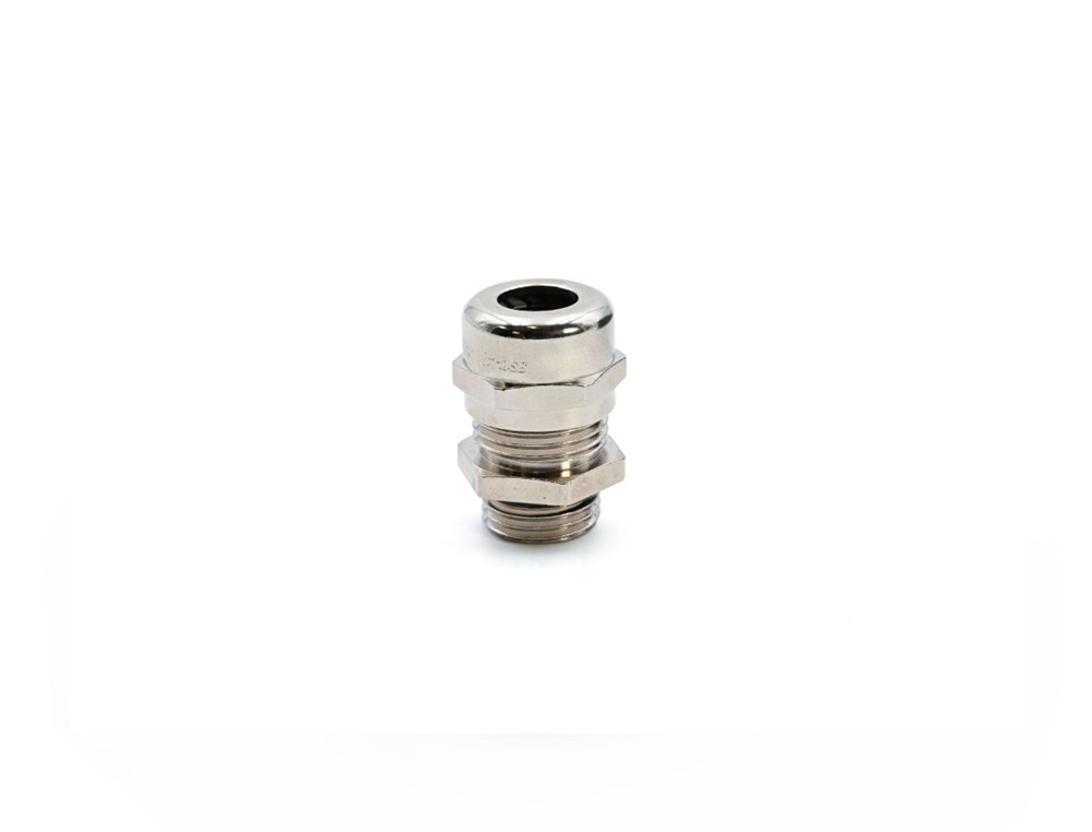 Pressacavo Maxibrass ottone nichelato M12x1,5 IP68 per installazioni elettriche