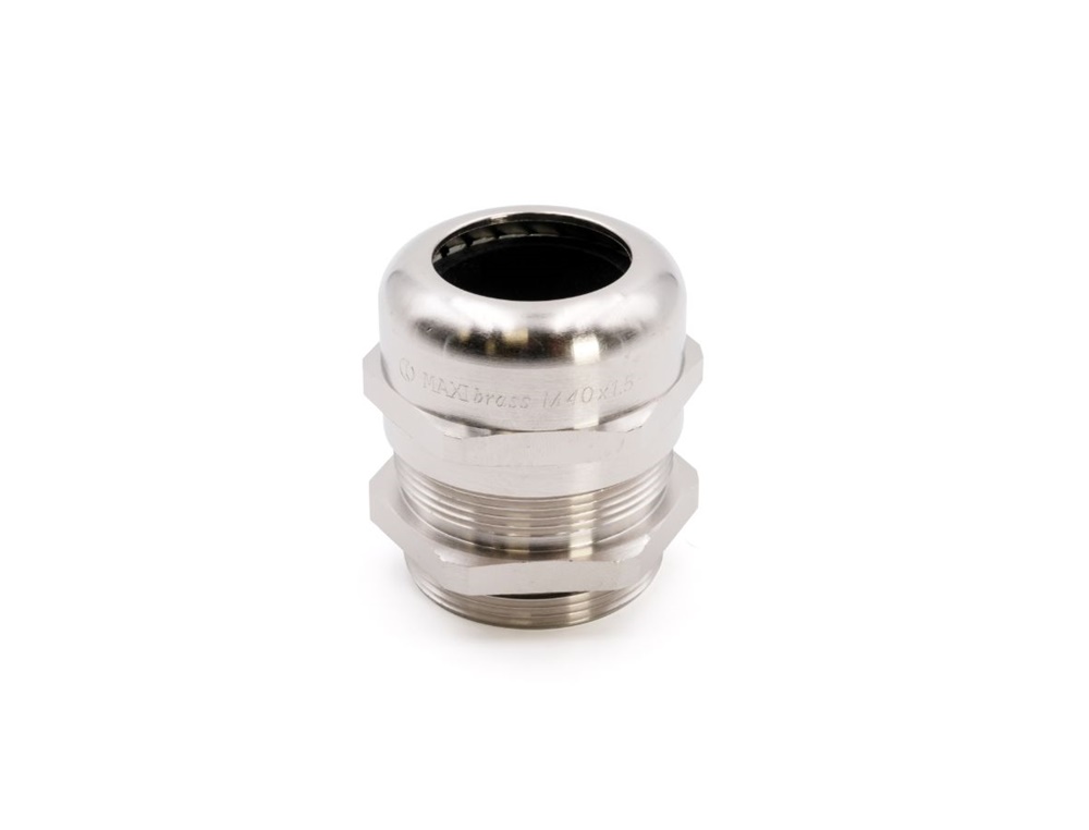 Pressacavi Maxibrass ottone nichelato filettatura M1,5 protezione IP68 installazioni elettriche professionali