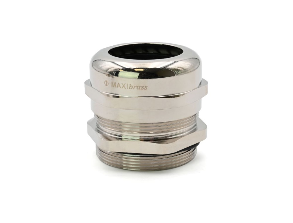 Pressacavo Maxibrass ottone nichelato M63x1,5 IP68 per installazioni elettriche