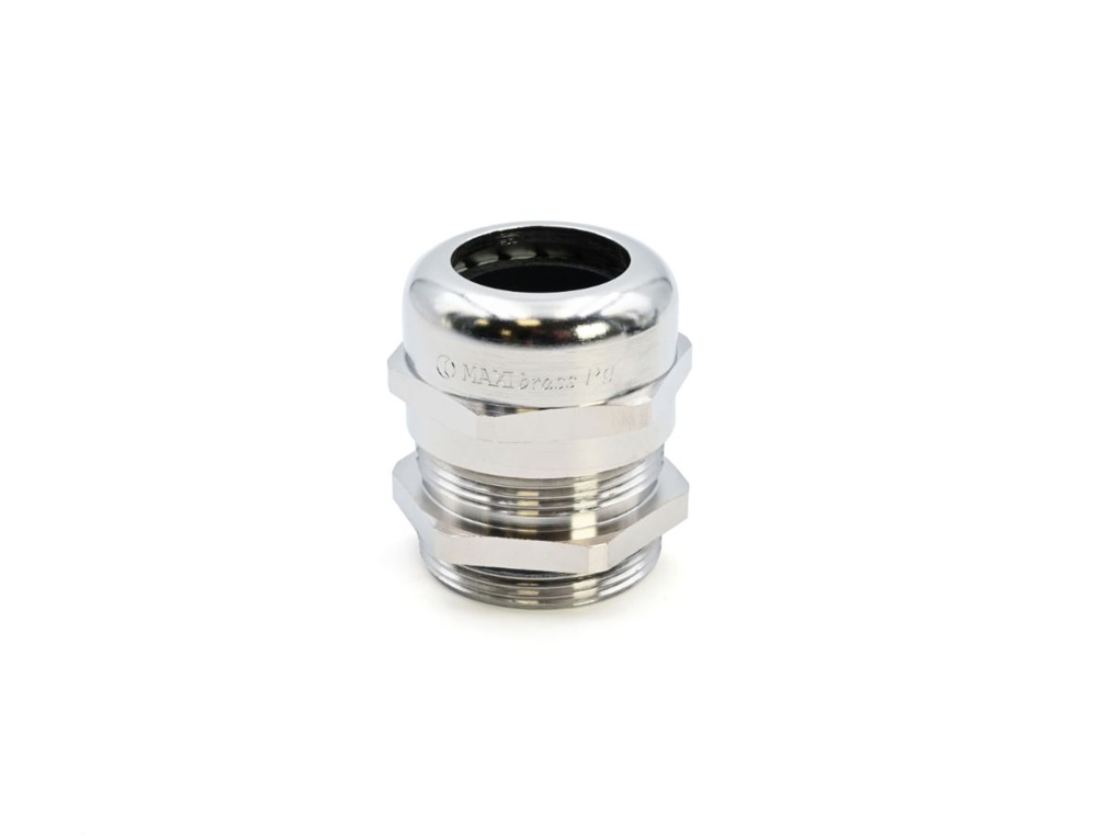 Pressacavo Maxibrass 2900 ottone nichelato IP68 filettatura Pg installazioni elettriche resistente
