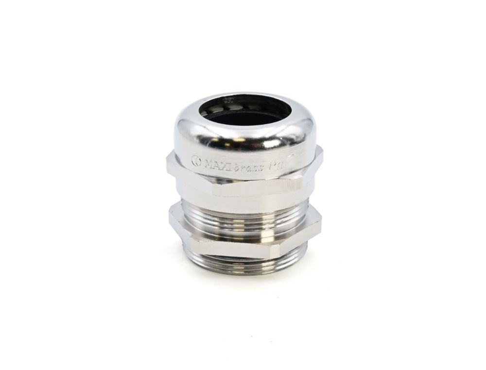 Pressacavo Maxibrass ottone nichelato Pg48 IP68 per installazioni elettriche protezione alta