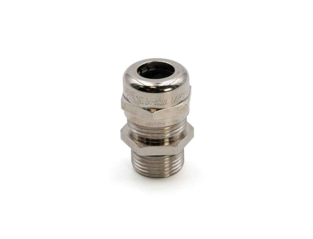 Pressacavo Maxibrass ottone nichelato filettatura M16x1,5 IP68 per installazioni elettriche