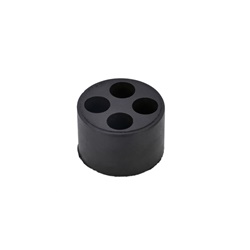 Guarnizione multiforo M25 4 fori in neoprene 70sh A per pressacavi elettrici