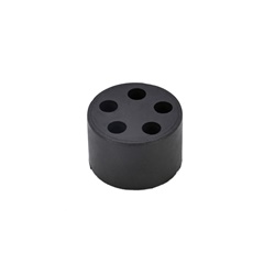 Guarnizione multiforo neoprene 70sh A 5 fori per pressacavi M25 elettrico