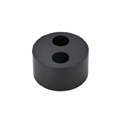 Guarnizione multiforo neoprene 70sh A, 2 fori, per pressacavi M32, tenuta elettrica robusta