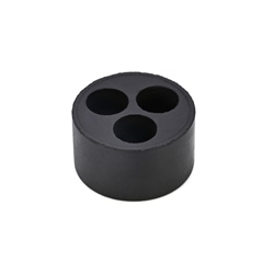 Guarnizione multiforo neoprene 70sh A 3 fori per pressacavi M32 applicazioni elettriche