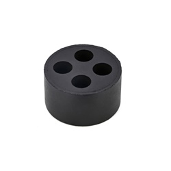 Guarnizione multiforo neoprene 70sh A 4 fori per pressacavi M32 settore elettrico