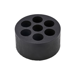 Guarnizione multiforo neoprene 70sh A 7 fori per pressacavi M40 applicazioni elettriche